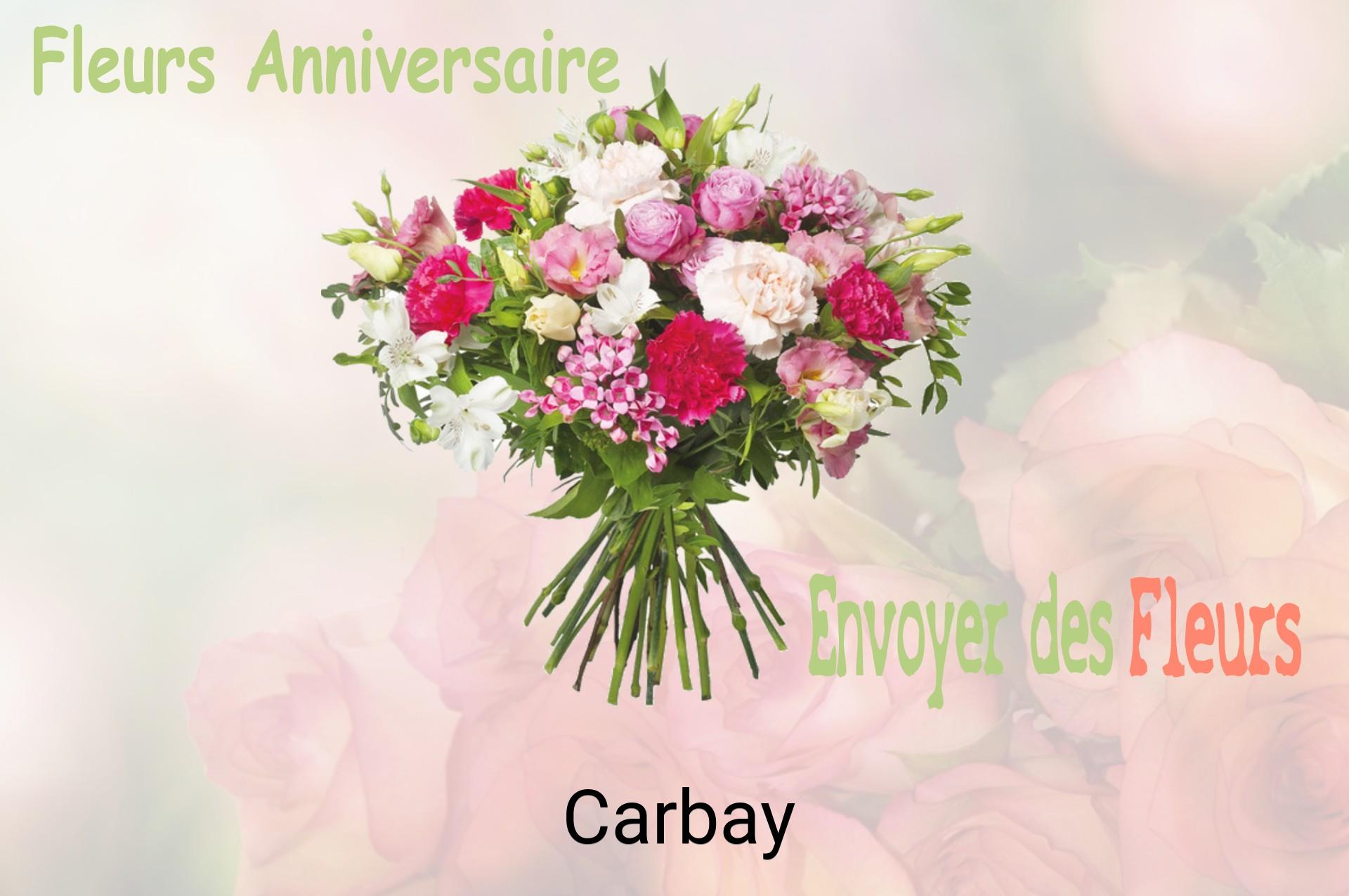 Bouquet de fleurs d’anniversaire livré à Carbay
